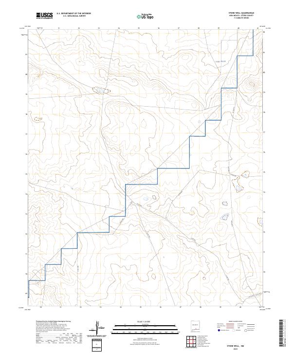 US Topo 7.5-minute map for Stone Well NM