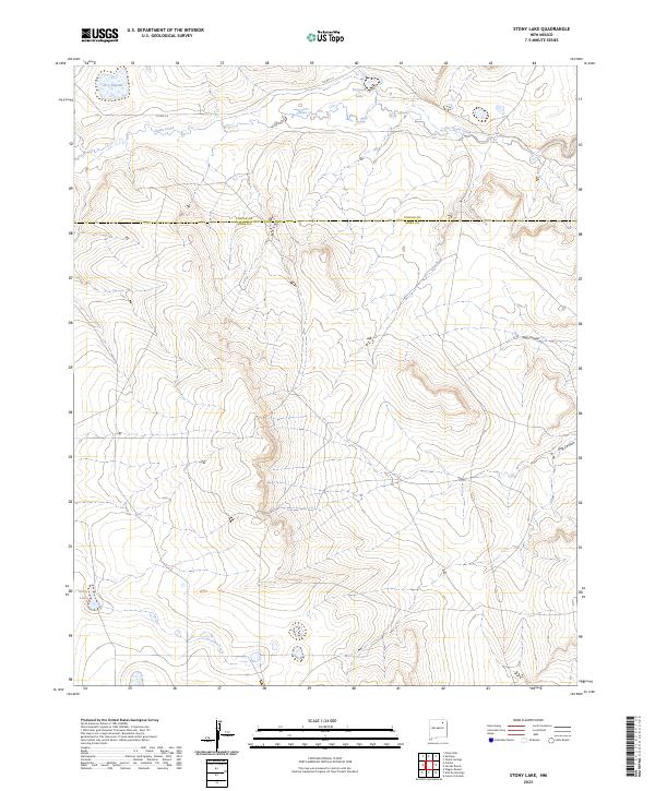 US Topo 7.5-minute map for Stony Lake NM