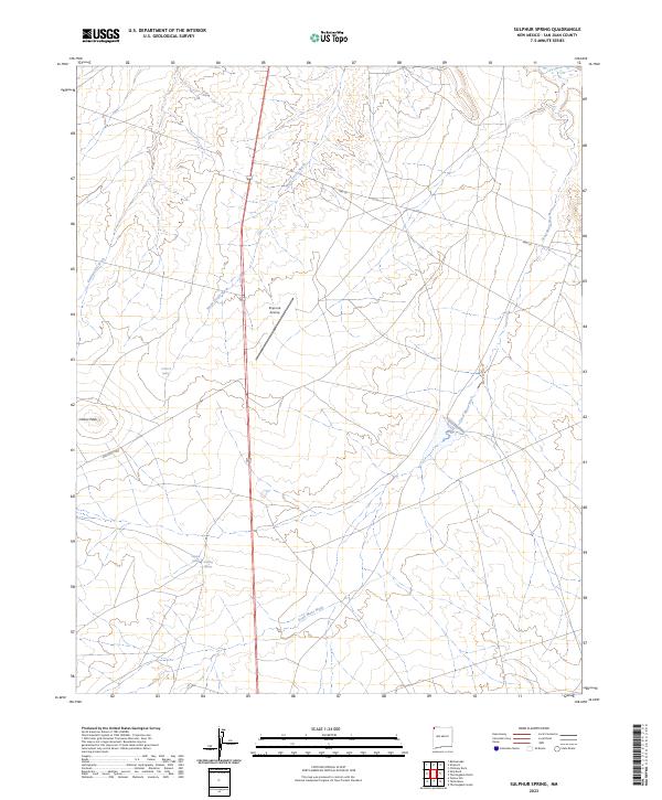 US Topo 7.5-minute map for Sulphur Spring NM