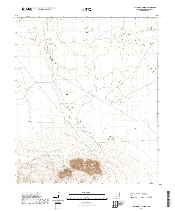 US Topo 7.5-minute map for Summerford Mountain NM