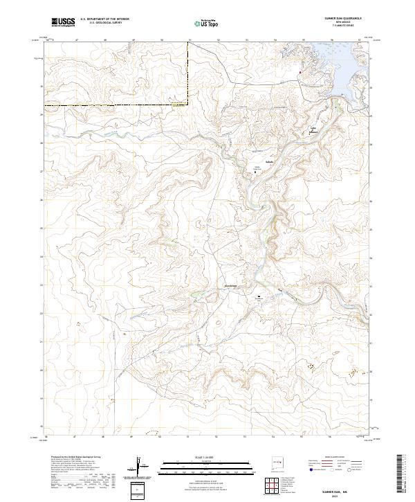 US Topo 7.5-minute map for Sumner Dam NM