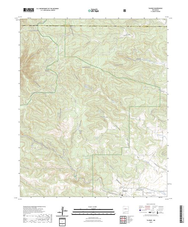 US Topo 7.5-minute map for Tajique NM