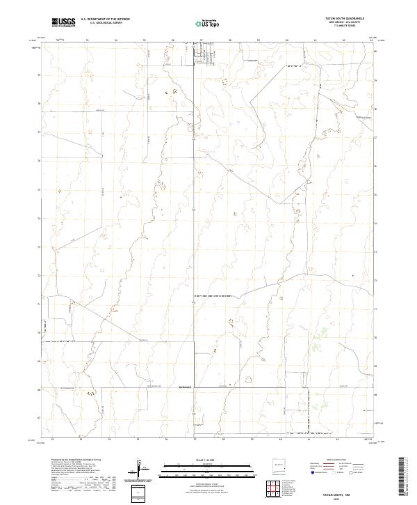 US Topo 7.5-minute map for Tatum South NM