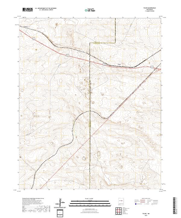 US Topo 7.5-minute map for Tejon NM