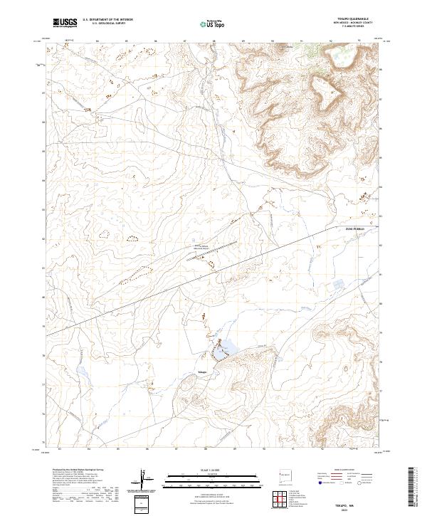 US Topo 7.5-minute map for Tekapo NM