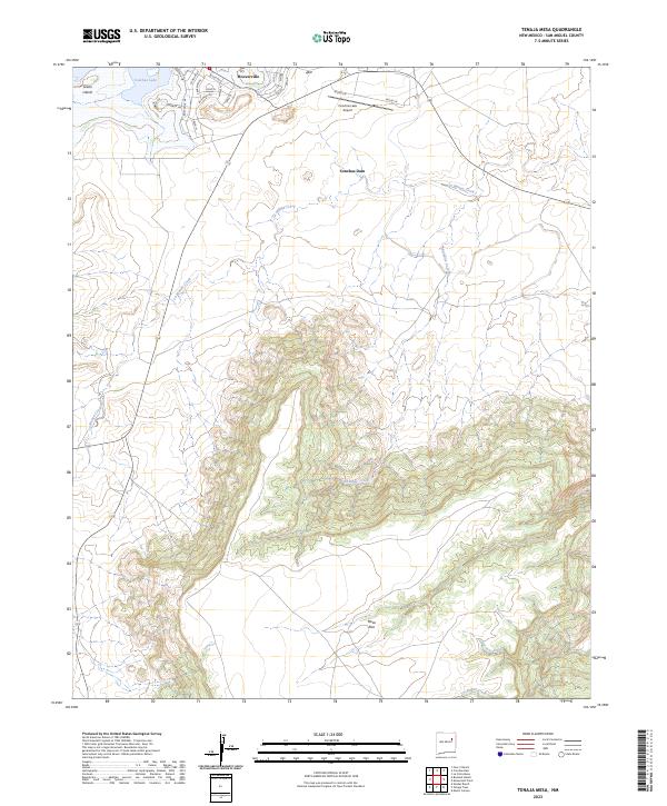 US Topo 7.5-minute map for Tenaja Mesa NM