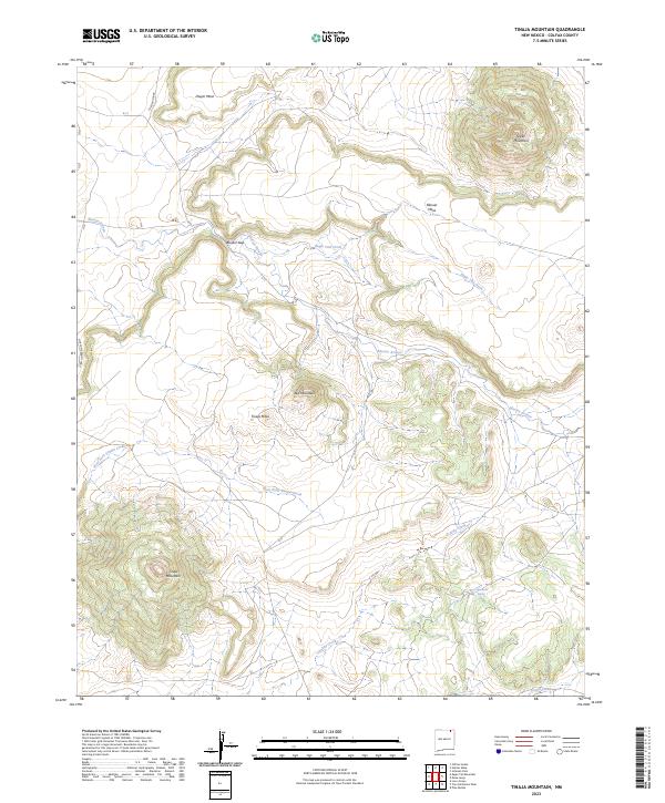 US Topo 7.5-minute map for Tinaja Mountain NM