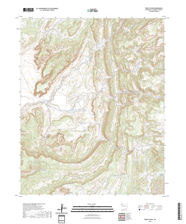 US Topo 7.5-minute map for Todilto Park NM