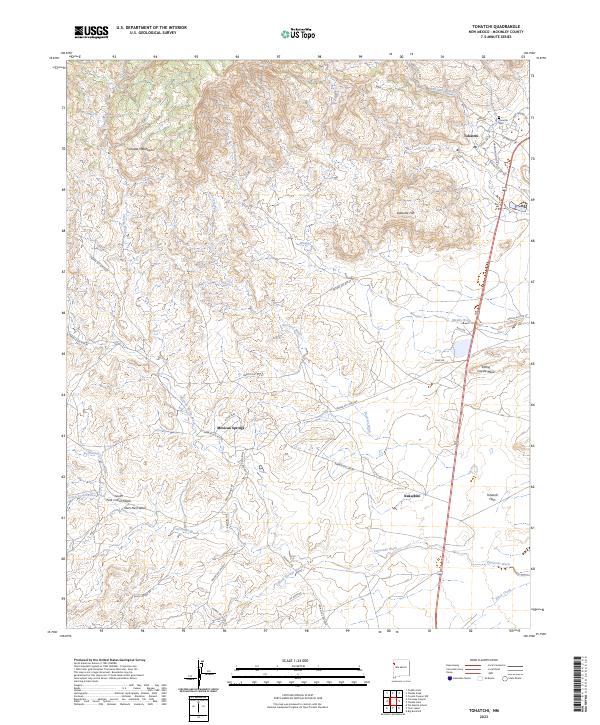 US Topo 7.5-minute map for Tohatchi NM