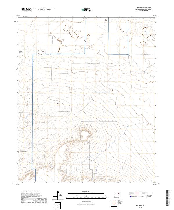 US Topo 7.5-minute map for Tolar SE NM