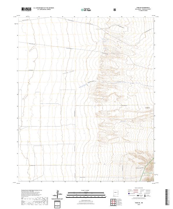 US Topo 7.5-minute map for Tome NE NM