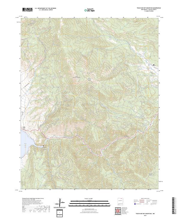 US Topo 7.5-minute map for Touch-Me-Not Mountain NM