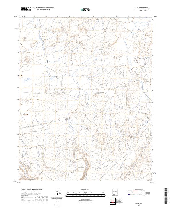 US Topo 7.5-minute map for Toyee NM