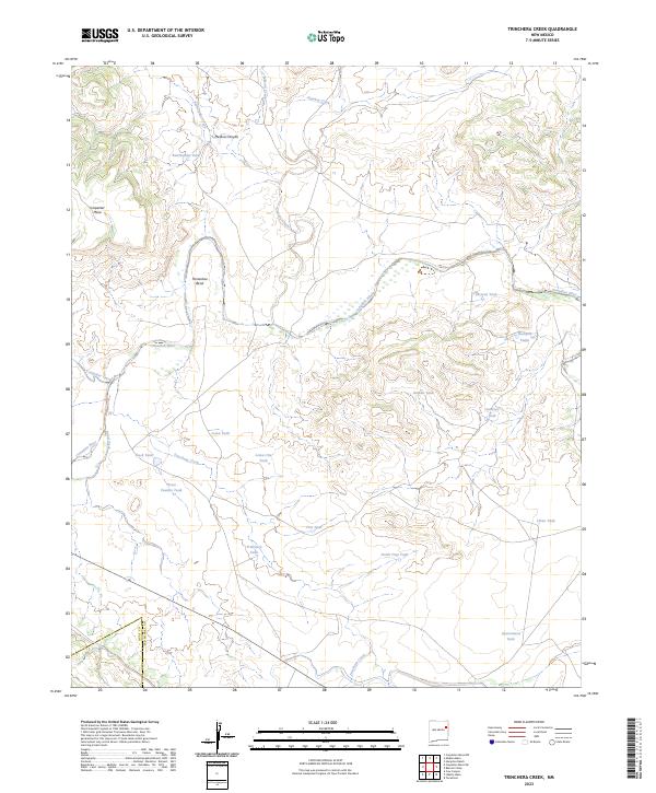 US Topo 7.5-minute map for Trinchera Creek NM