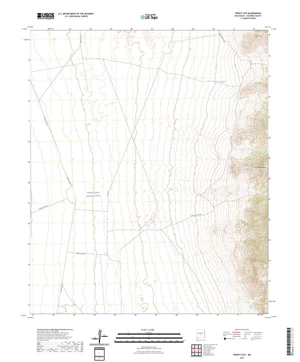 US Topo 7.5-minute map for Trinity Site NM