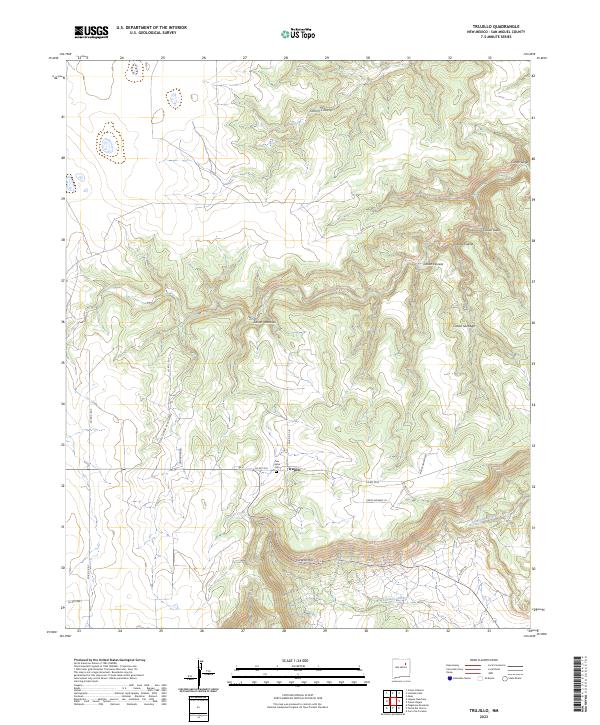 US Topo 7.5-minute map for Trujillo NM