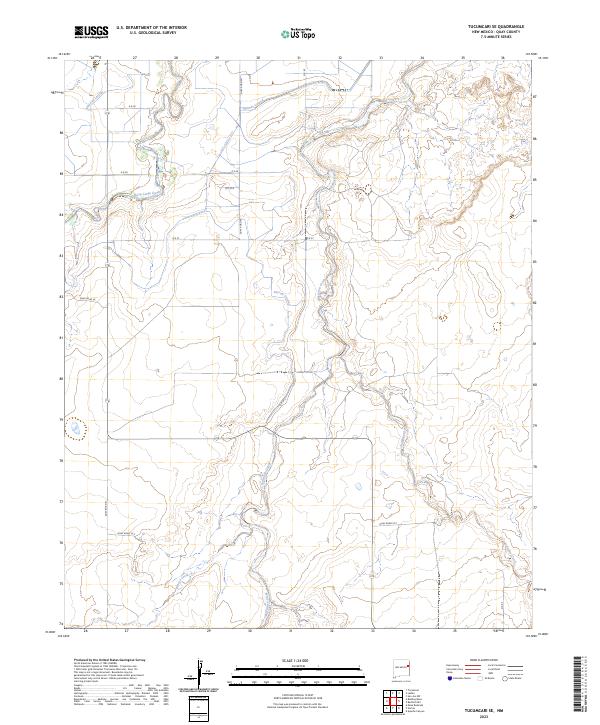 US Topo 7.5-minute map for Tucumcari SE NM