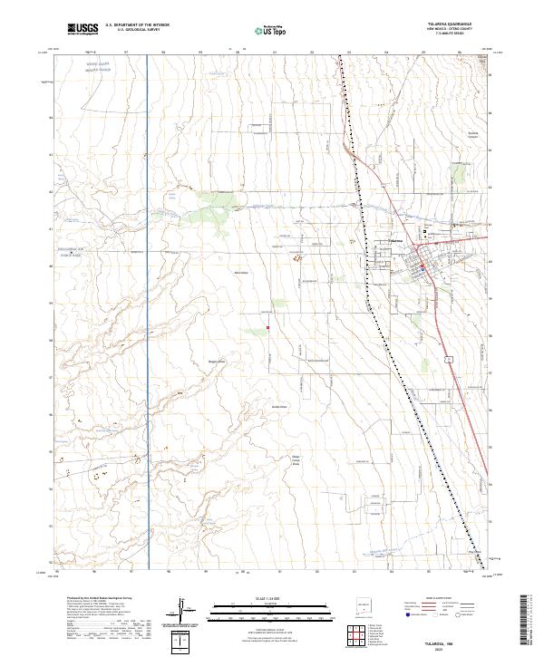 US Topo 7.5-minute map for Tularosa NM