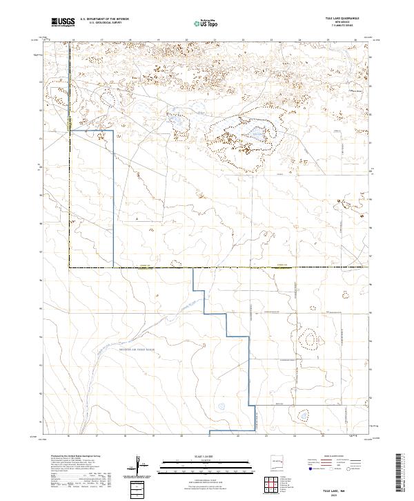 US Topo 7.5-minute map for Tule Lake NM