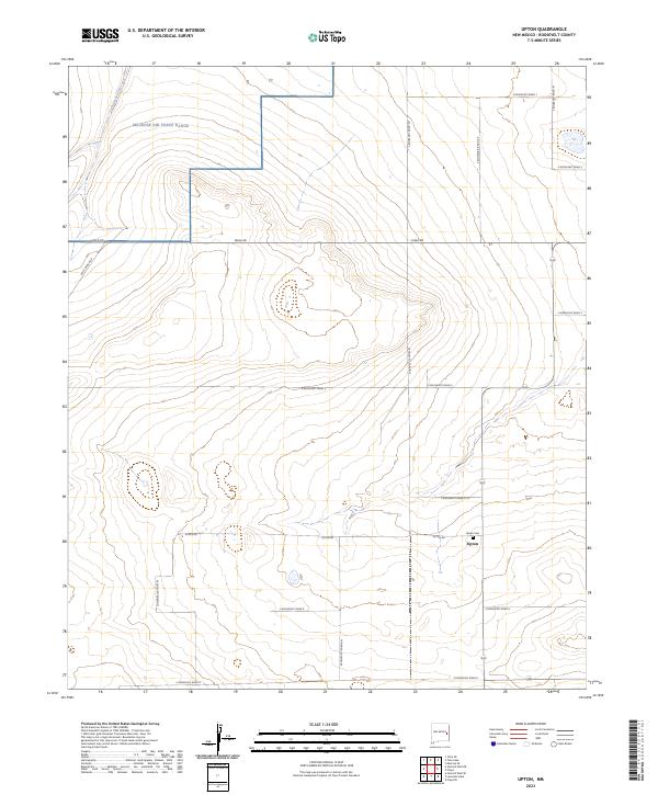 US Topo 7.5-minute map for Upton NM