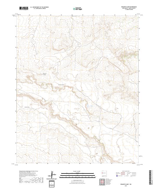 US Topo 7.5-minute map for Venadito Camp NM