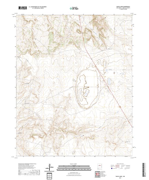 US Topo 7.5-minute map for White Lakes NM