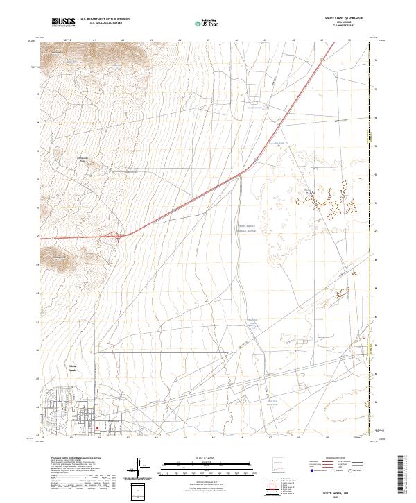 US Topo 7.5-minute map for White Sands NM