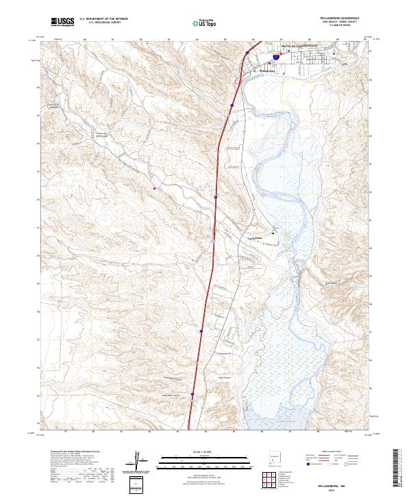 US Topo 7.5-minute map for Williamsburg NM