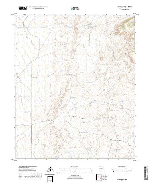 US Topo 7.5-minute map for Wilson Ranch NM