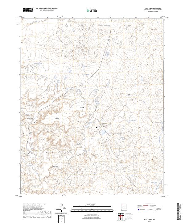 US Topo 7.5-minute map for Wolf Stand NM