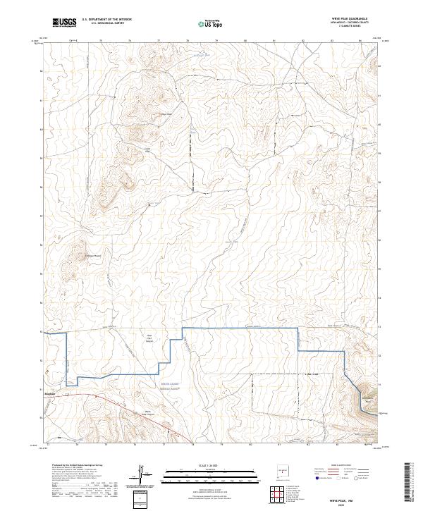 US Topo 7.5-minute map for Wrye Peak NM