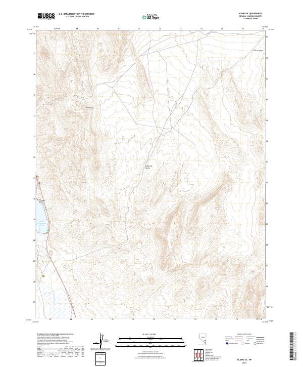 US Topo 7.5-minute map for Alamo SE NV