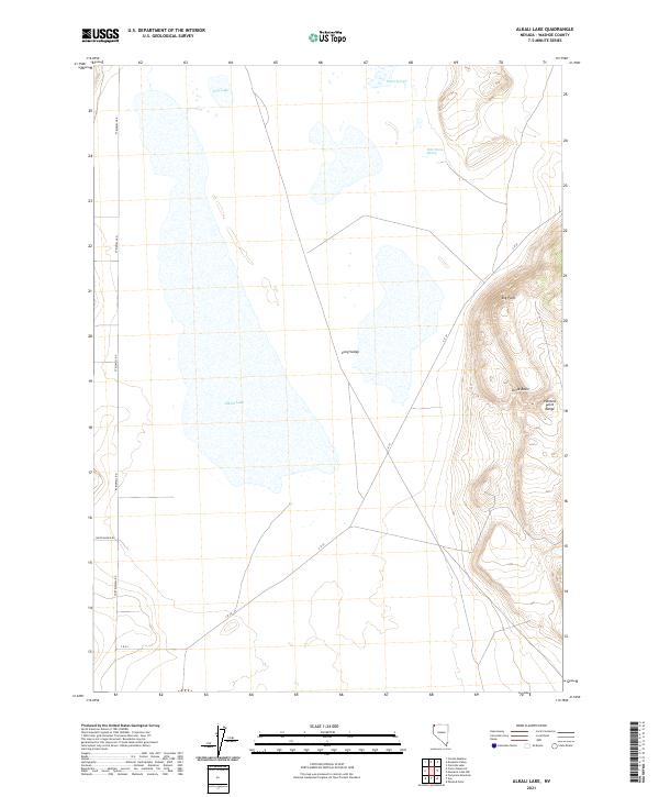 US Topo 7.5-minute map for Alkali Lake NV