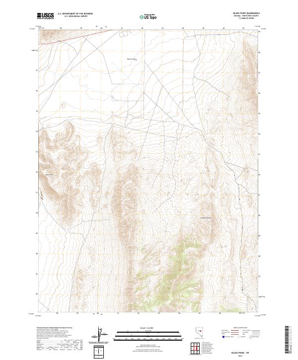 US Topo 7.5-minute map for Black Point NV