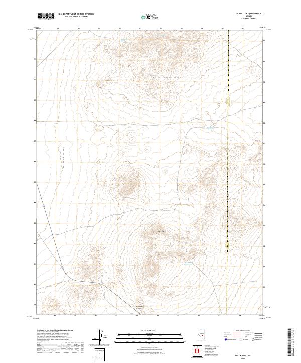 US Topo 7.5-minute map for Black Top NV