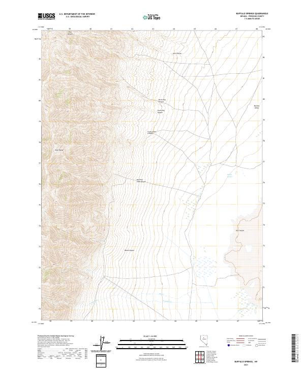 US Topo 7.5-minute map for Buffalo Springs NV