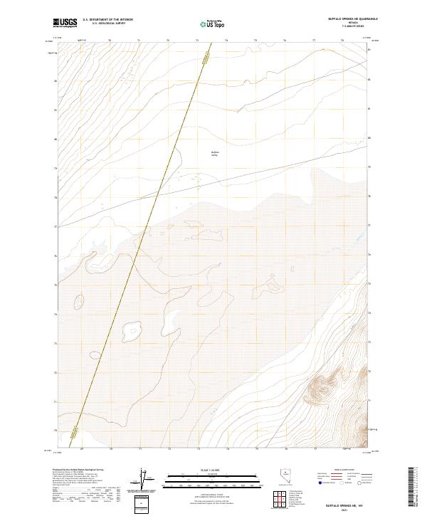 US Topo 7.5-minute map for Buffalo Springs NE NV