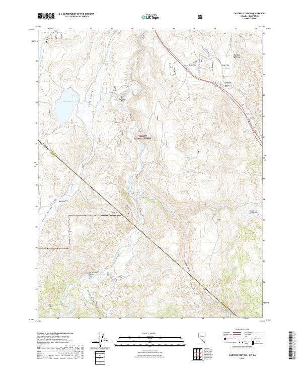 US Topo 7.5-minute map for Carters Station NVCA