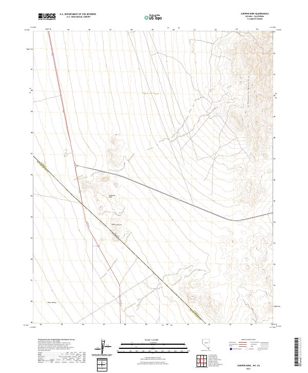 US Topo 7.5-minute map for Juniper Mine NVCA