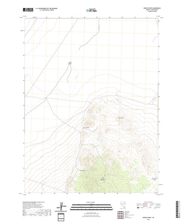 US Topo 7.5-minute map for Mizpah Point NV