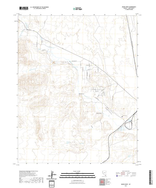 US Topo 7.5-minute map for Moapa West NV