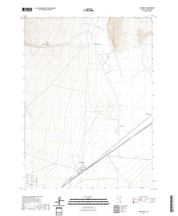 US Topo 7.5-minute map for Montello NV