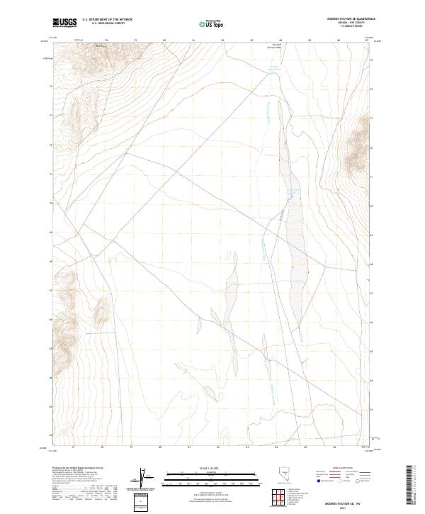 US Topo 7.5-minute map for Moores Station SE NV