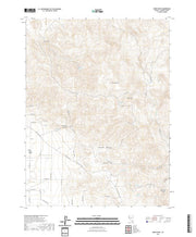 US Topo 7.5-minute map for Moses Rock NV