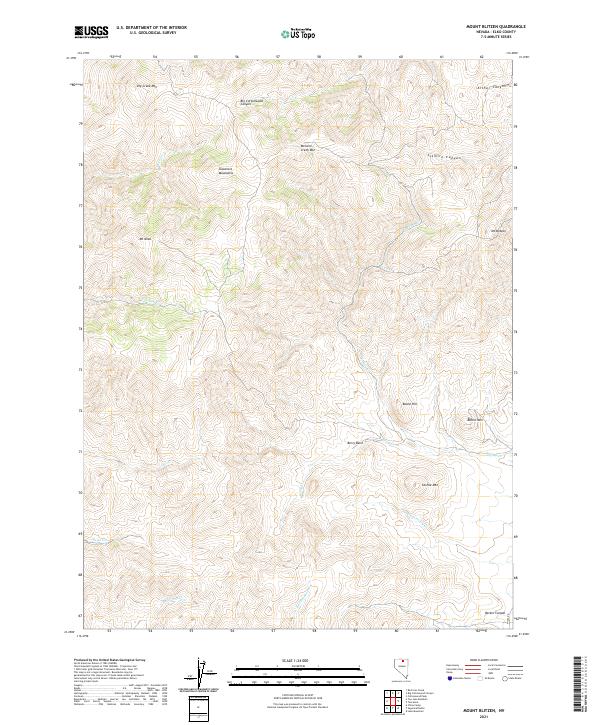 US Topo 7.5-minute map for Mount Blitzen NV