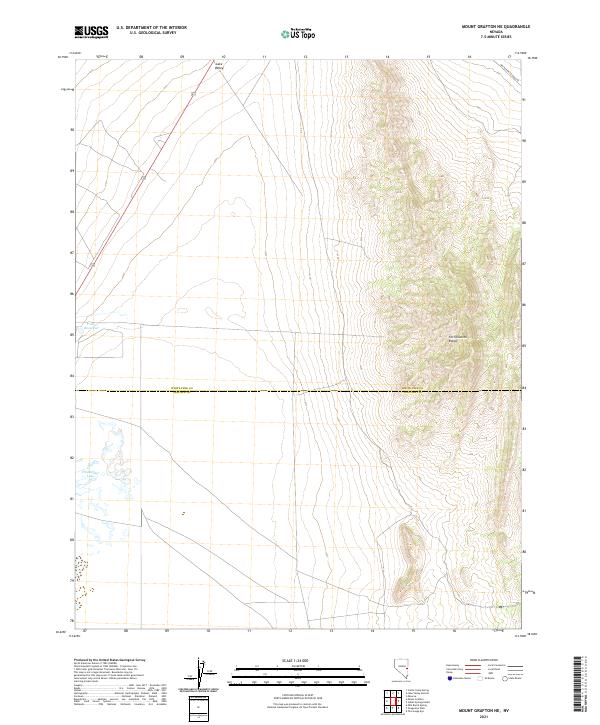 US Topo 7.5-minute map for Mount Grafton NE NV