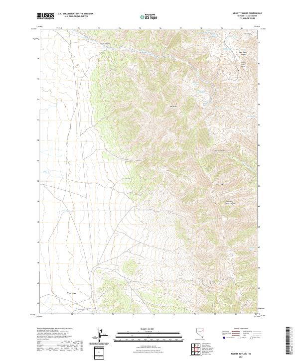 US Topo 7.5-minute map for Mount Taylor NV