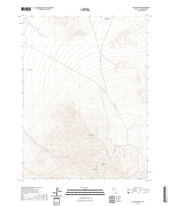 US Topo 7.5-minute map for Natchez Spring NV