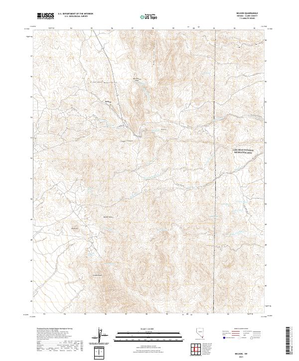 US Topo 7.5-minute map for Nelson NV