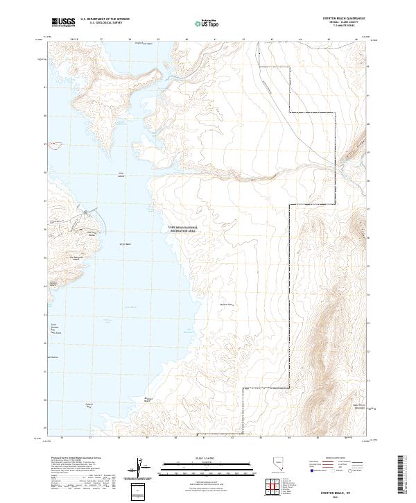 US Topo 7.5-minute map for Overton Beach NV